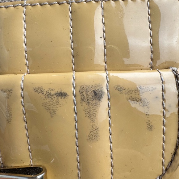 Chloe Wallet (FLAWS) Purse Long Wallet Authentic Beige Mustard Yellow - Picture 2 of 13